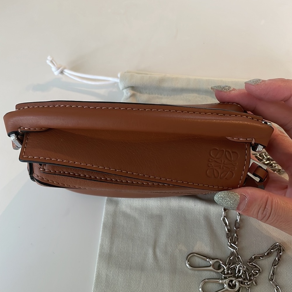 SOLD! LOEWE Nano Puzzle Tan Leather Crossbody Bag - Picture 7 of 9